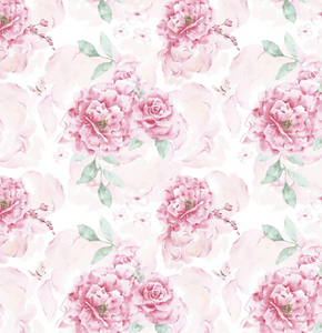 Pram Liner - Soft Pink Floral Dreams